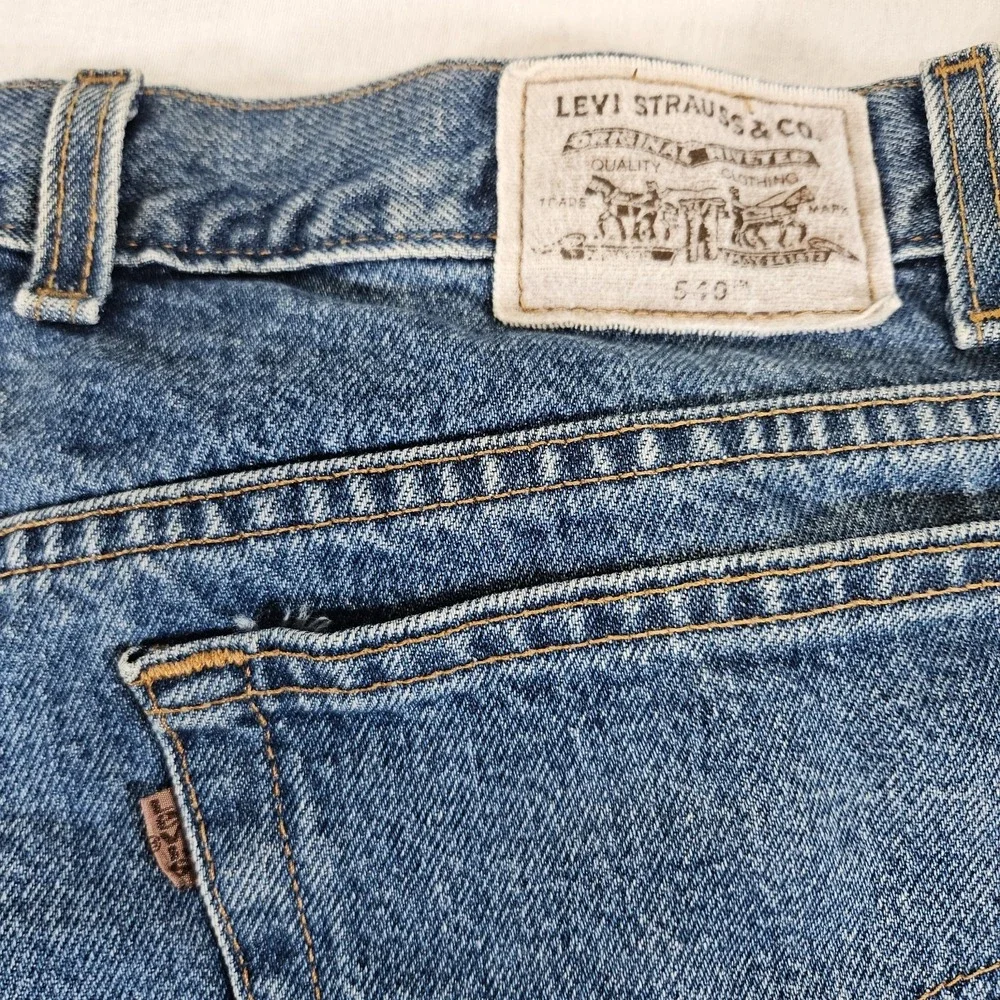 Levi's 540 Jean‎ Mens 50 x 30 Relaxed Fit Denim Brown Tab Mexico Vintage